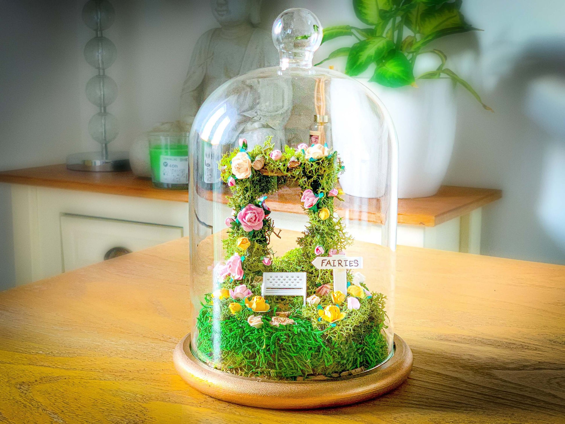 Fairy Garden Accessories TINY Flower Lantern Miniature Supply for Fairy  Garden, Miniature Terrarium Supplies Cake Topper 