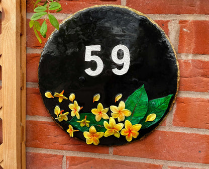 Number Plaques | House number signs | Slate Property Number | Rishstudio mossartbyrishstudio