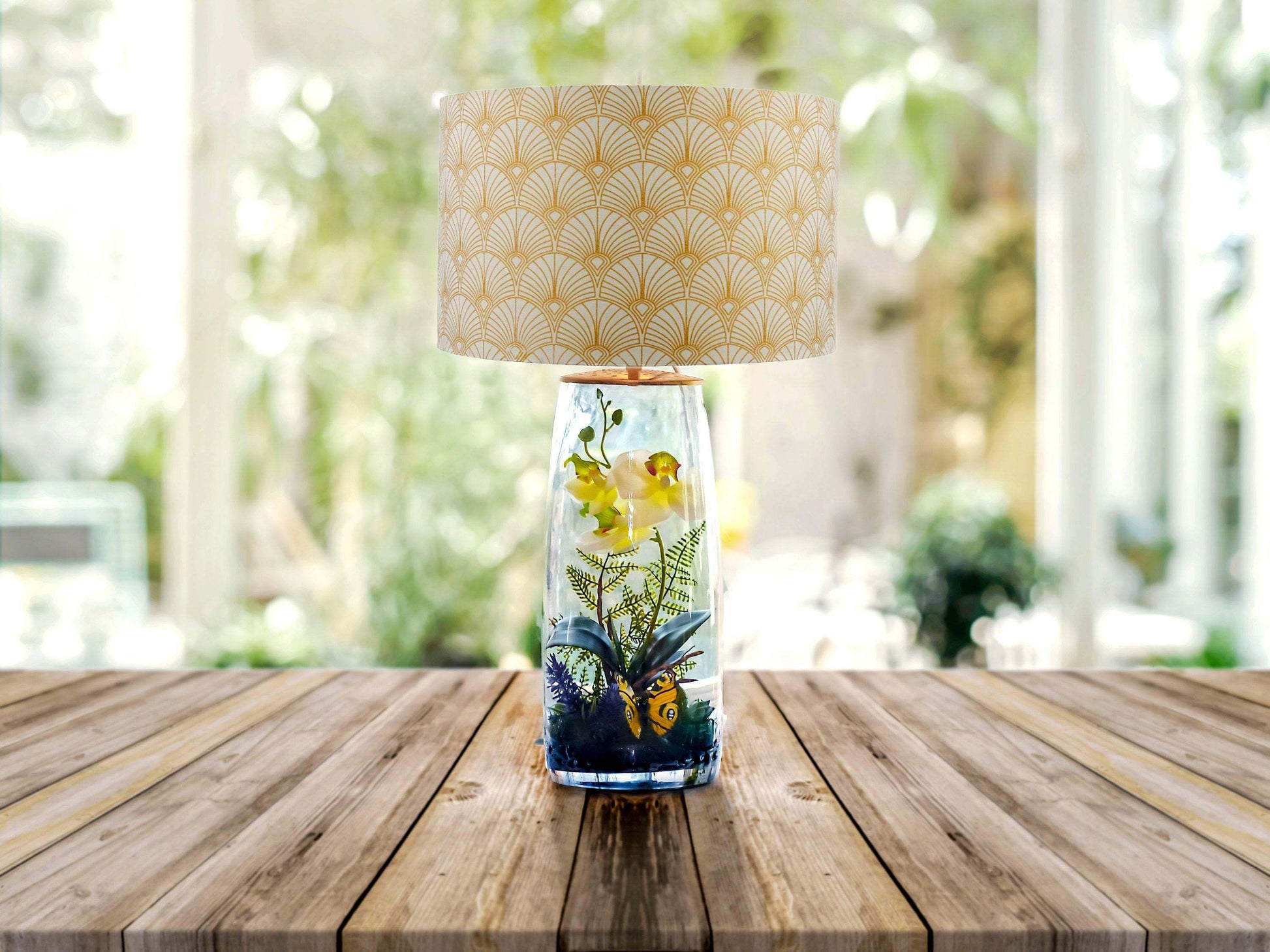 lighting for terrarium plants Eco-Friendly Terrarium Table Lamp with Real Preserved Plants – Sustain – mossartbyrishstudio